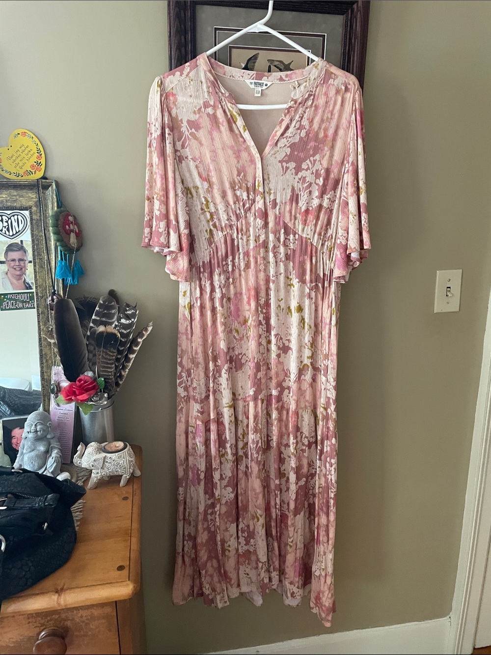 Fat Face Pink Floral  Maxi Dress
